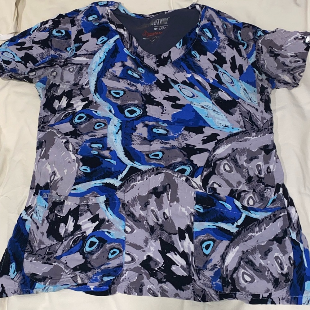 Grey’s Anatomy Women’s Small Patterned Scrub Top